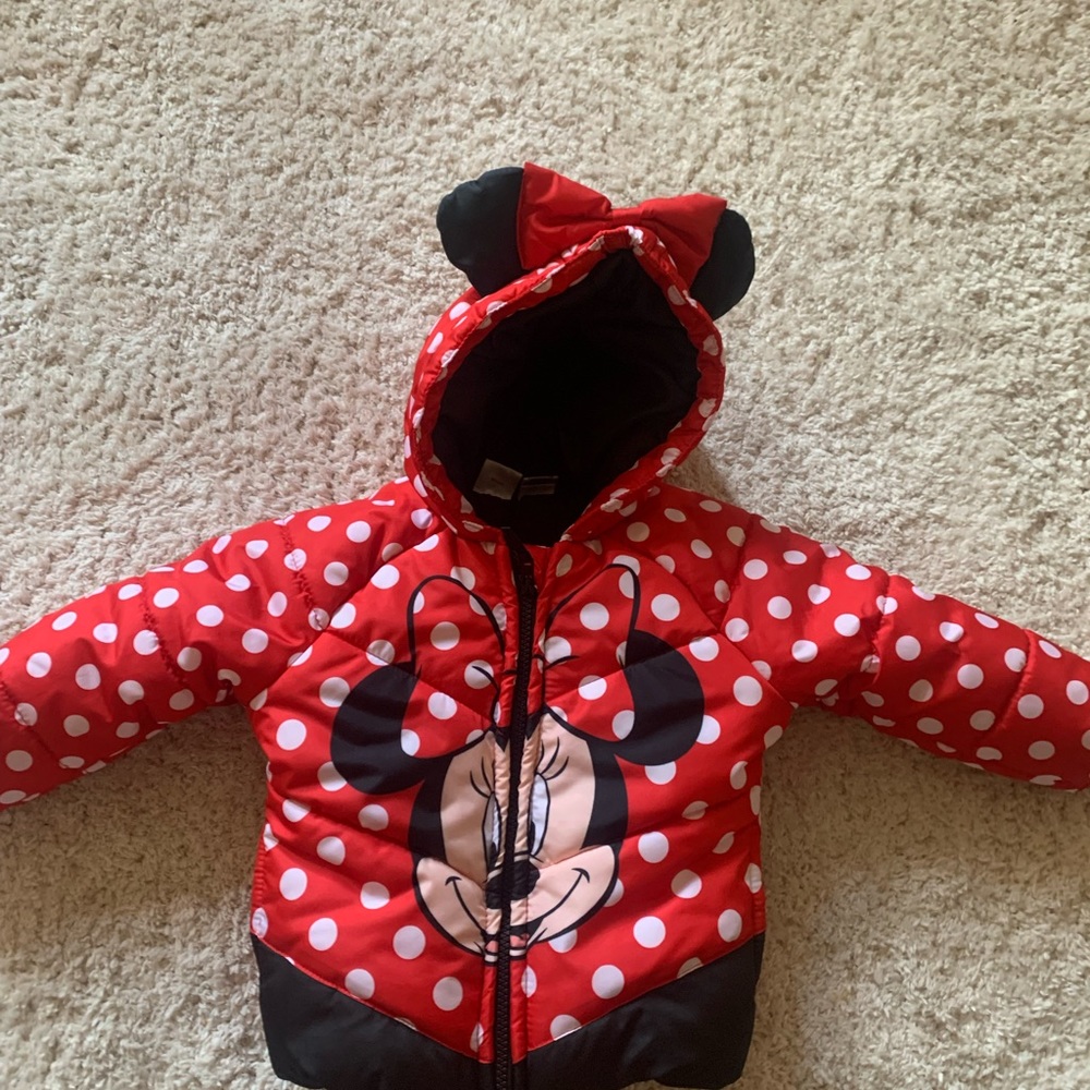 Baby Girls Mickey Puffer Jacket - Picture 4 of 6